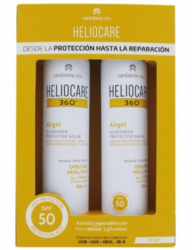 Pack duplo heliocare 360º 50+ airgel 200ml