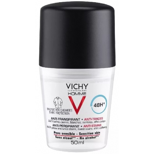 Vichy homme antitranspirante antimanchas hombre (1 roll on 50 ml)