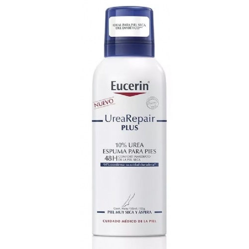 Eucerin urearepair plus 10% urea espuma para pies (1 envase 150 ml)