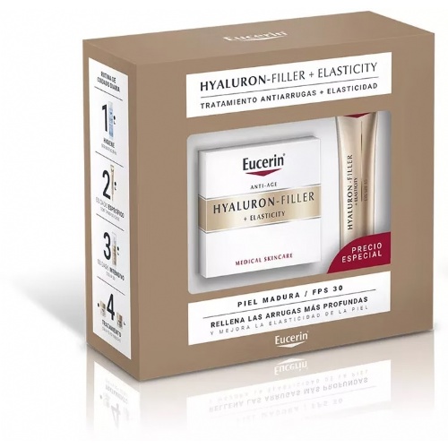 Eucerin hyaluron filler dia spf30 elasticity+ contorno de ojos fps15