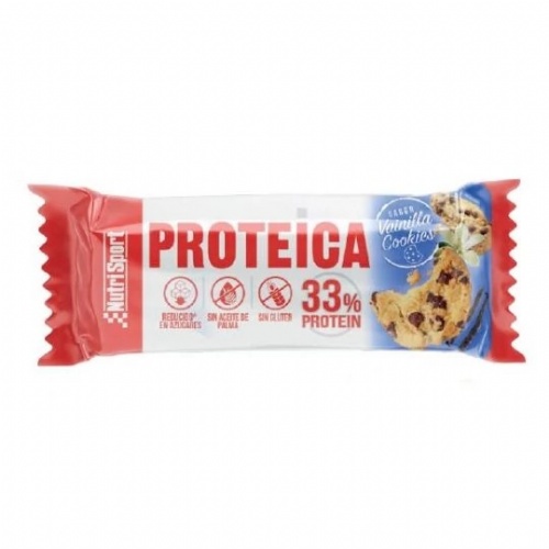 Nutrisport proteica 33% protein vainilla cookies 44g