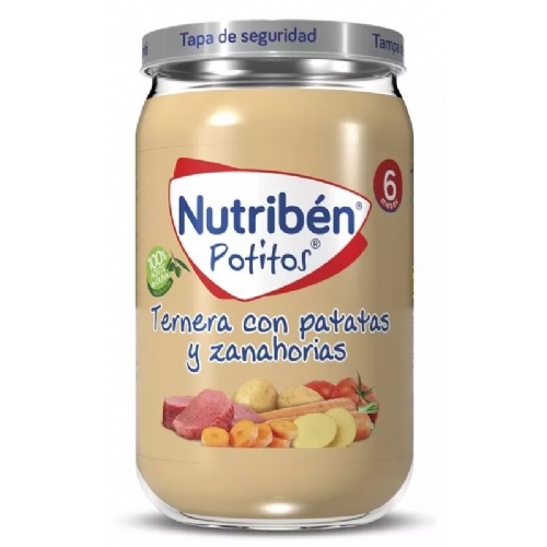 Nutriben ternera con patatas y zanahorias (potito 235 g)