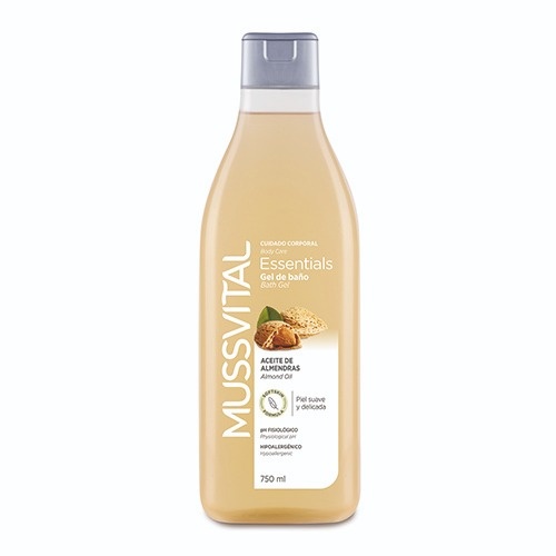 Mussvital essentials gel de baño aceite almendra (750 ml)