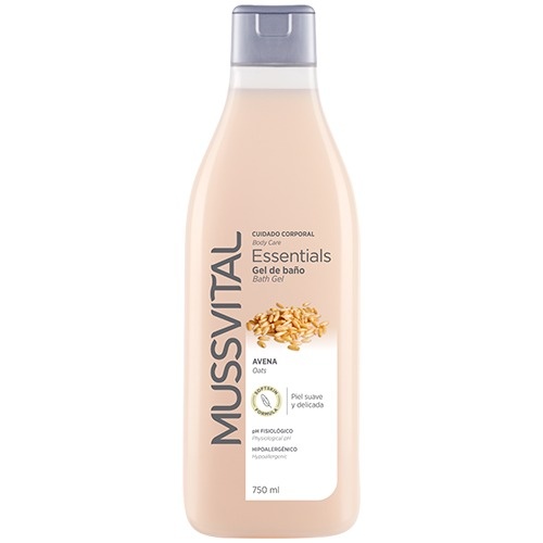 Mussvital essentials gel baño extto de avena (750 ml)