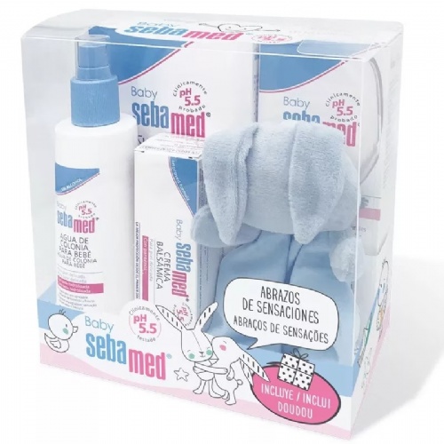 Sebamed canasta (gel baño espuma+leche+crema bals.+colonia)