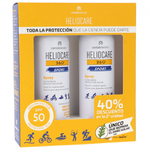 Heliocare 360 sport spray pack 2ª unitat 40% dto