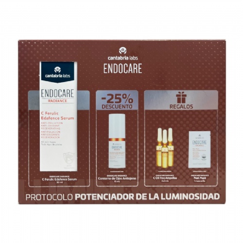 Cantabria endocare radiance c ferulic edafence serum+contorno ojos 25%dto