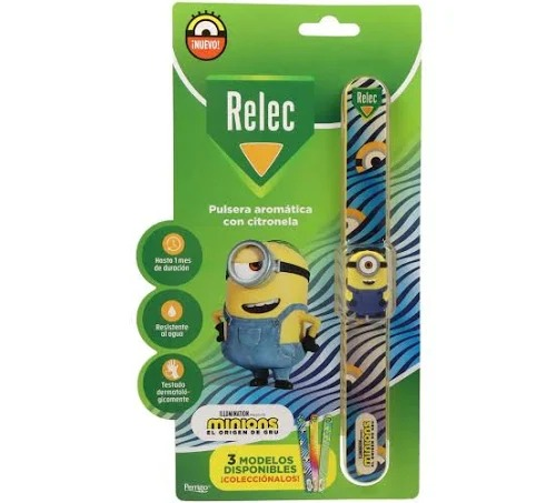 Relec pulsera aromatica  1 unidad minion estampado azul