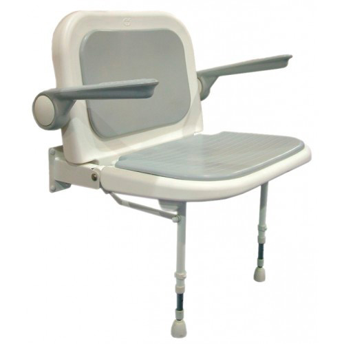 ASIENTO ABATIBLE CON RESPALDO Y BRAZOS AJUSTABLES 