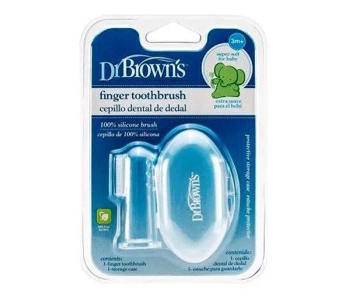 Dr brown´s cepillo dental  de dedo +3m