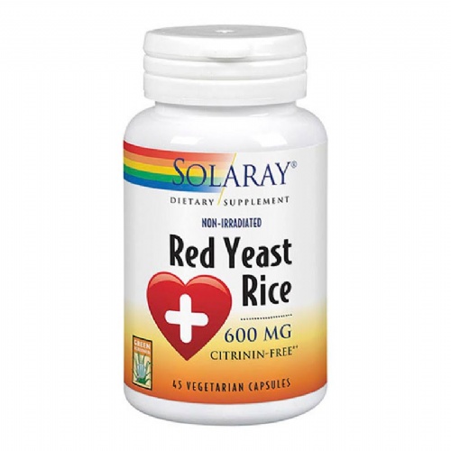 Solaray red yeast rice 600 mg 45 cap