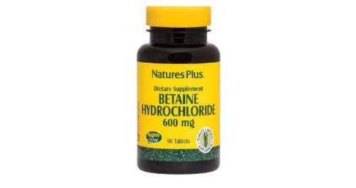 Natures plus betaine 600 mg 90 tablet.