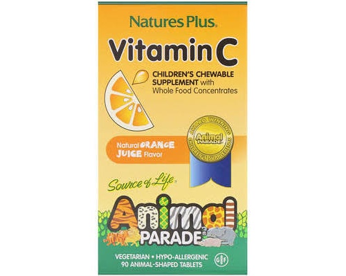 Nature's plus animal parade vitamin c 90 comp masticable