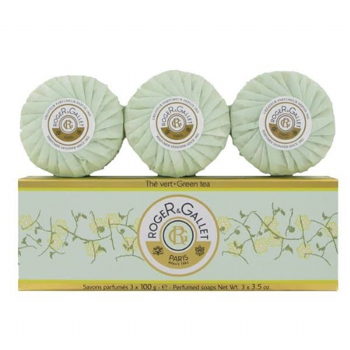 Roger & gallet jabon perfumado - te verde (100 g pastilla 3 u)