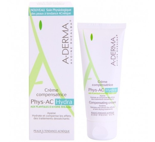 A-derma phys-ac hydra crema hidratante compensad (1 envase 40 ml)