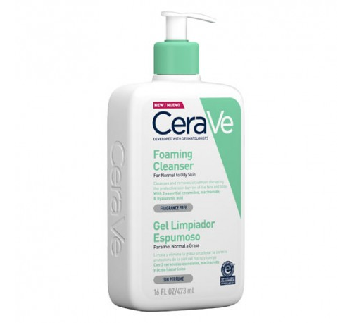 Cerave gel limpiador espumoso (1 envase 473 ml)