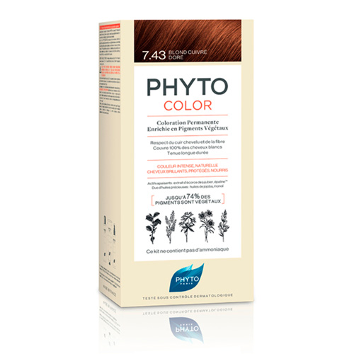 Phyto phytocolor 7.43 rubio dorado