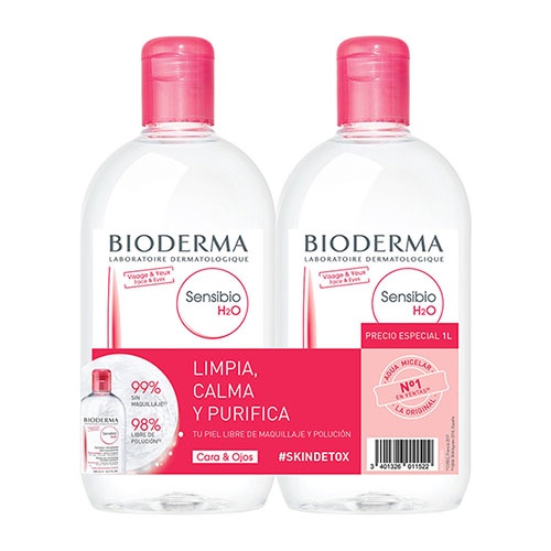 Bioderma pack sensibio h2o 500 + 500 ml