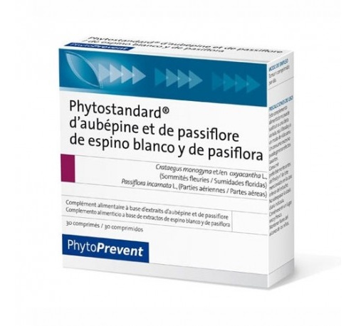 Phytostandard espino blanco y pasiflora (30 comprimidos)