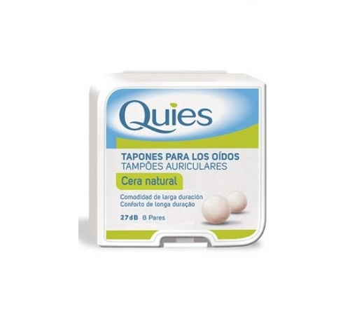 TAPONES OIDOS CERA - QUIES (NATURAL 16 U)