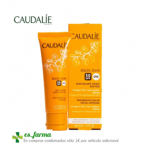 Caudalie soleil tratamiento solar facial 50 spf antiedad 40 ml