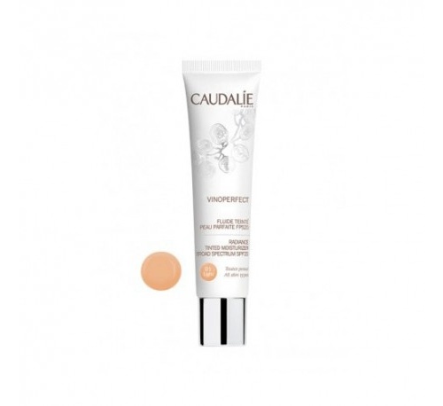 CAUDALIE FLUIDO CON COLOR PIEL PERFECTA FPS20LIGHT 40ML