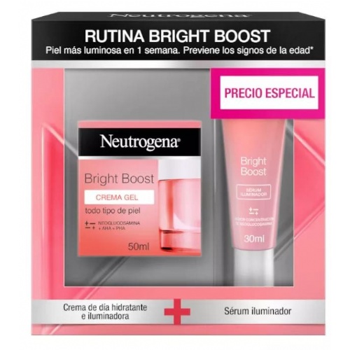 Neutrogena bright boost crema gel 50 ml+ serum iluminador 30 ml