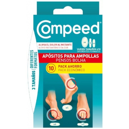 Compeed ampollas  surtido 3 tamaños 10 unidades pack ahorro