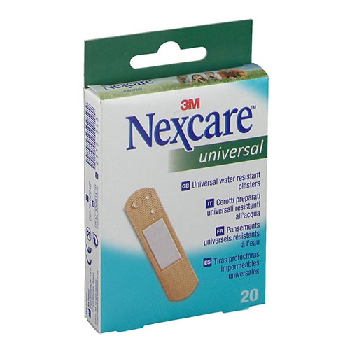 3m nexcare universal - aposito adhesivo (19 x 76 mm 20 unidades)