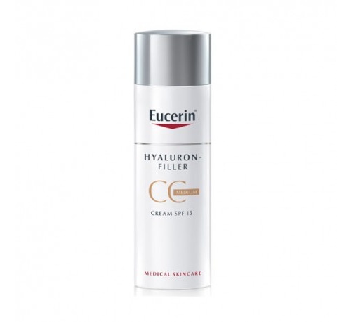 EUCERIN ANTIEDAD HYALURON FILLER CC CREAM (COLOR MEDIO 50  ML)