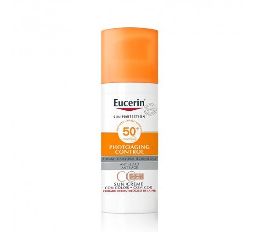 Eucerin sun protection 50+ cc creme - photoaging control (1 envase 50 ml)