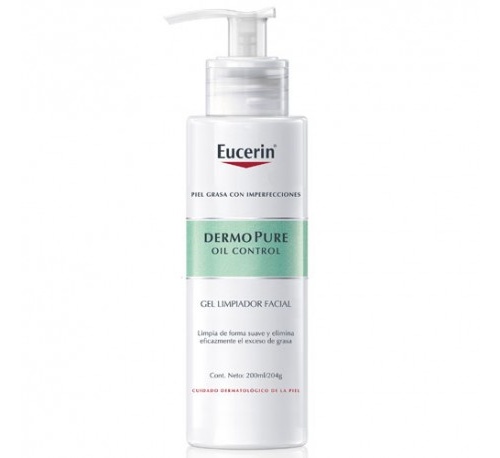 Eucerin dermopure oil control - gel limpiador facial (1 envase 200 ml)