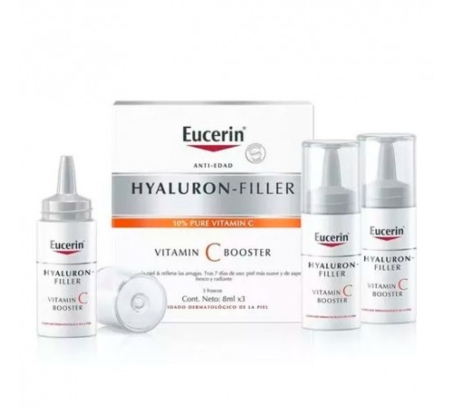 Eucerin hyaluron filler vitamina c booster (3 envases 8 ml)