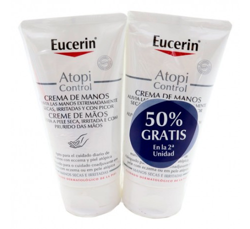 Eucerin duplo atopicontrol crema de manos 50% 2ª unidad