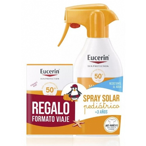 Eucerin sun protection 50+ spray infantil - sensitive protect (1 envase 250 ml)