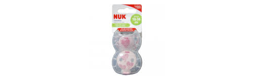 Nuk chupete silicona  con cinta 18-36 m