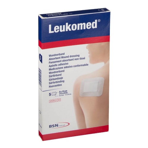 Leukomed - aposito esteril adhesivo (5 unidades 15 cm x 8 cm)