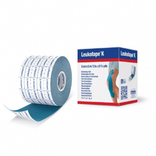 LEUKOTAPE K - VENDAJE NEUROMUSCULAR TECNICA VNM (AZUL 5 CM X 5 CM)