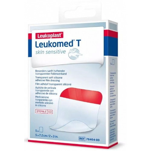 Leukomed t skin sensitive - aposito esteril adhesivo (5 unidades 7,2 cm x 5 cm)