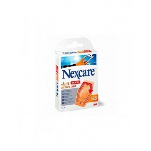 3m nexcare active - aposito esteril (5 unidades maxi 85,7 mm x 53,9 mm)