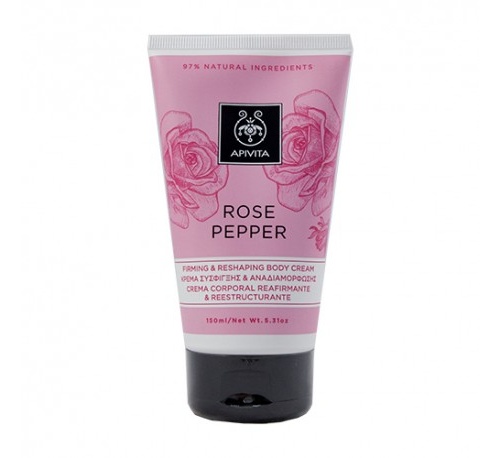 Apivita crema corporal reafirmante  rose pepper 150 ml