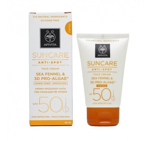 Apivita suncare anti-spot tinted spf50 50ml