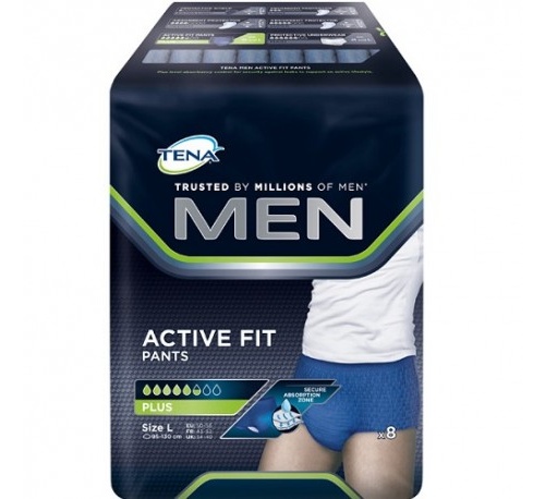 Absorb inc orina dia anat - tena men pants active fit (grande 8 u)