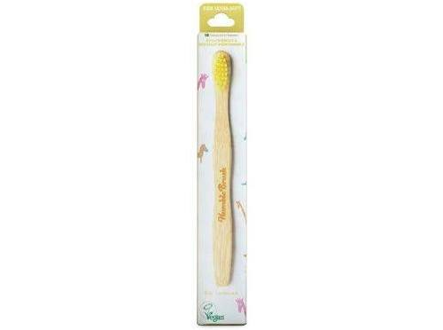 The humble cepillo dientes bambu infantil ultra suave amarillo