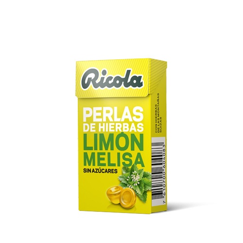 Ricola perlas sin azucar (1 envase 25 g sabor limon)