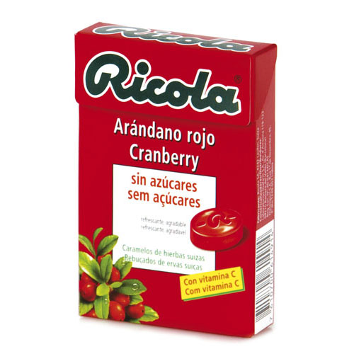 RICOLA CARAMELOS ARANDANO ROJO S/A 50G