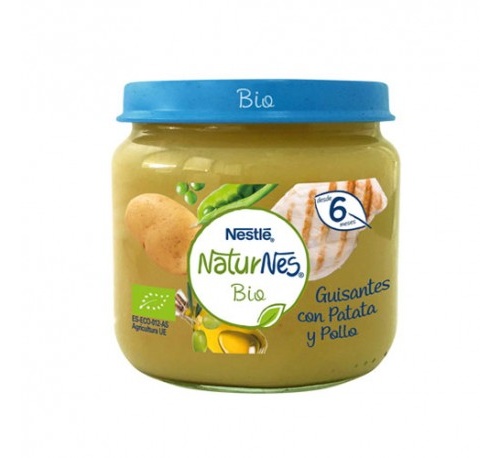 Naturnes bio guisantes con patata y pollo (200 g)