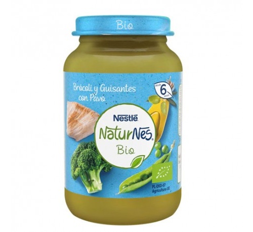 Gerber organic brocoli guisantes y pavo  1 tarrito 190 g