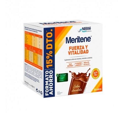 Meritene chocolate formato ahoro 30 x 30 g.