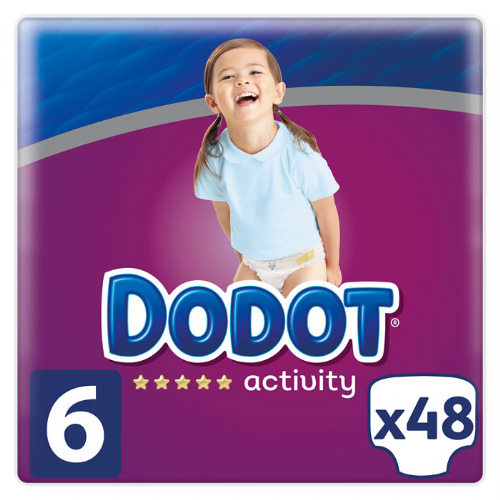 Dodot pp activity talla 6 +15 kg 48 u